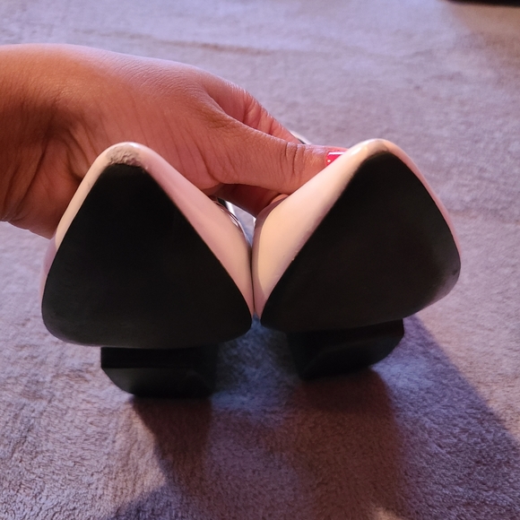 Zara White Wedge/Chunky Heel - Picture 5 of 9